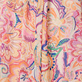 Abstract Ruched Empire Knee Length Dress