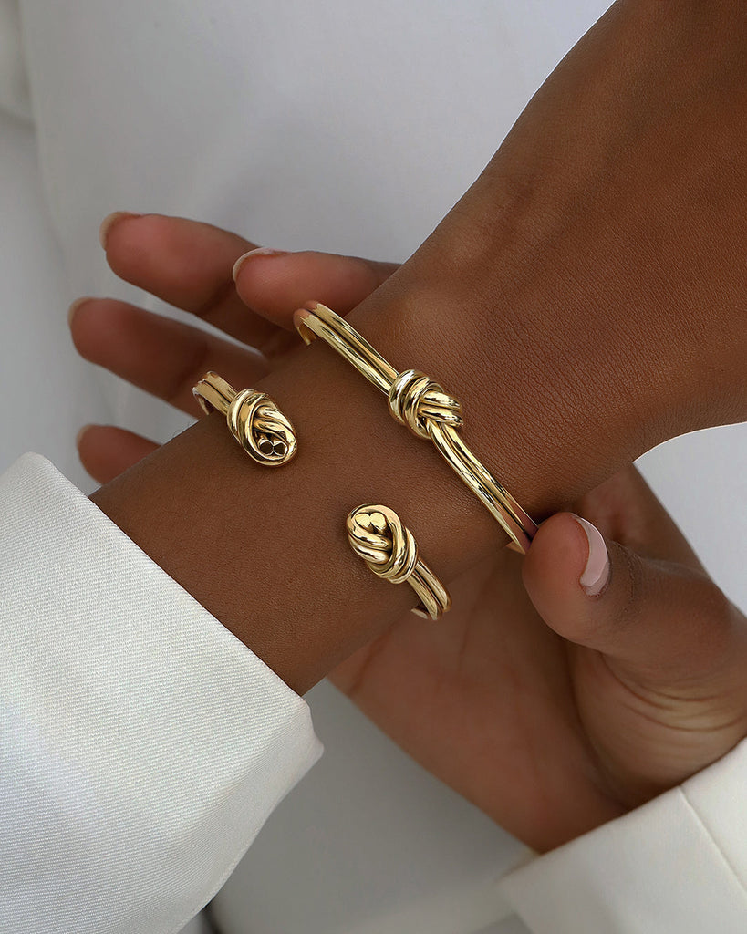 Dual Knot Gold Set