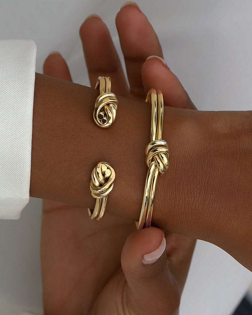Dual Knot Gold Set