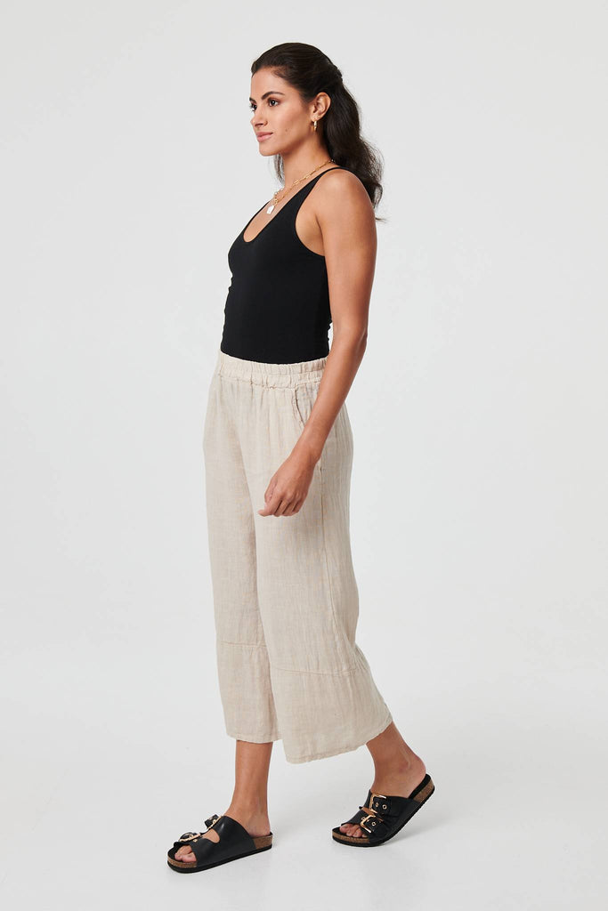 High Waist Stretchy Crop Trousers