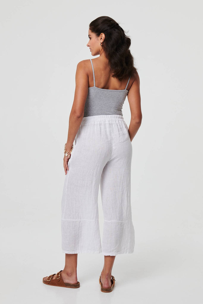 High Waist Stretchy Crop Trousers