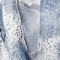Tie Dye Semi Sheer Crochet Waterfall Top