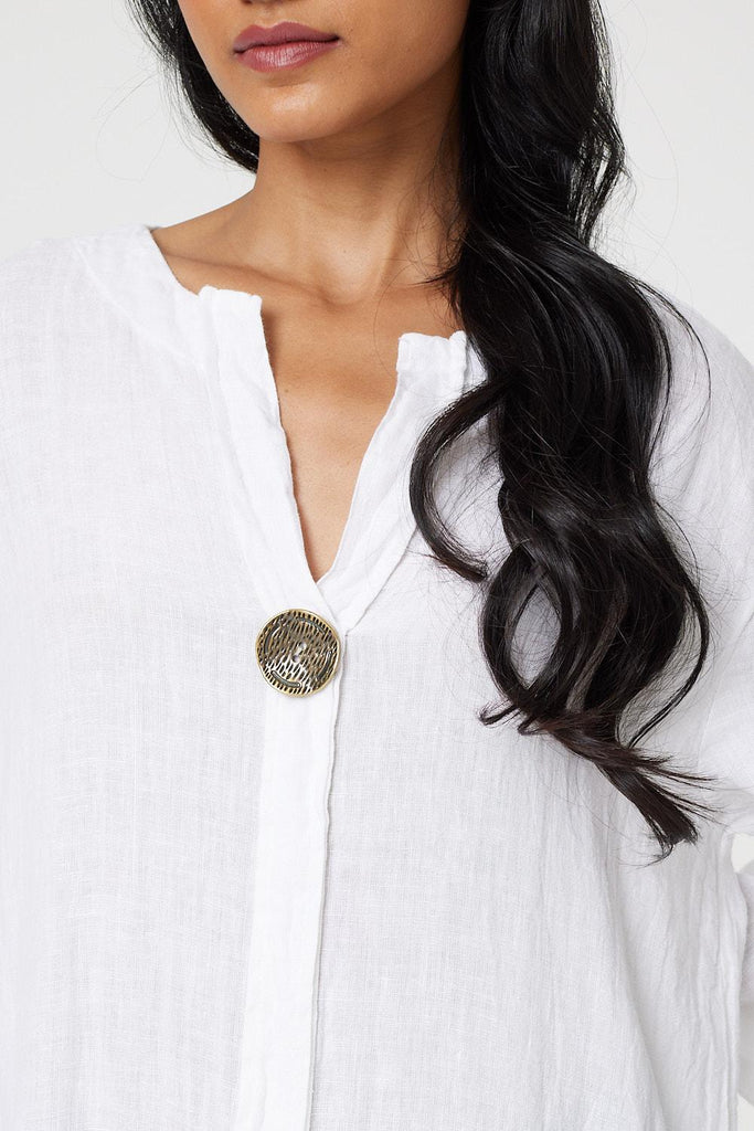 Longline 3/4 Sleeve Knee Length Tunic