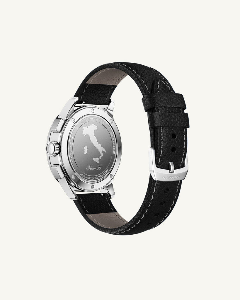 Black Leather Strap 20 mm