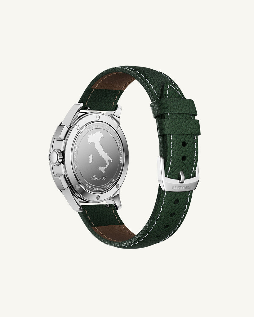 Green Leather Strap 22 mm