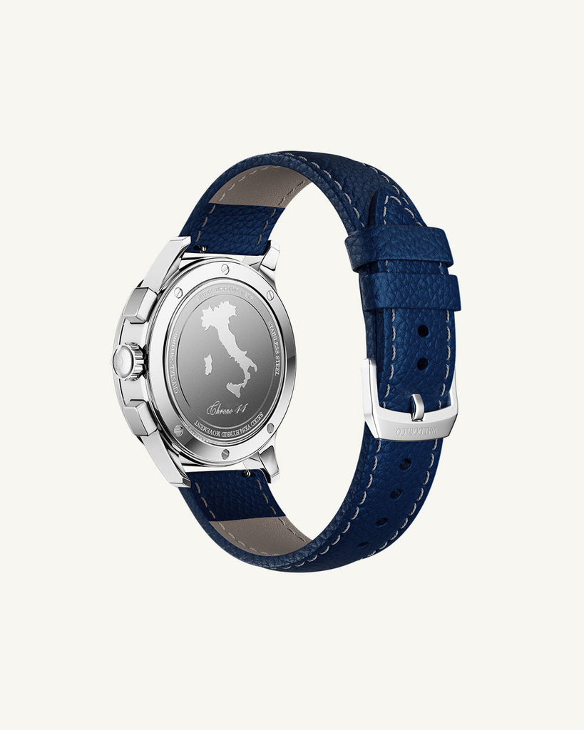 Blue Leather Strap 22 mm