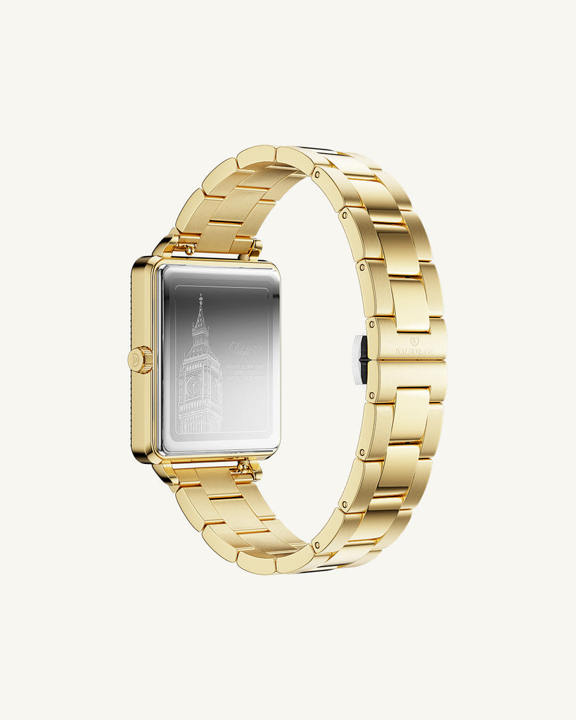 Gold Solid Steel Strap 16 mm