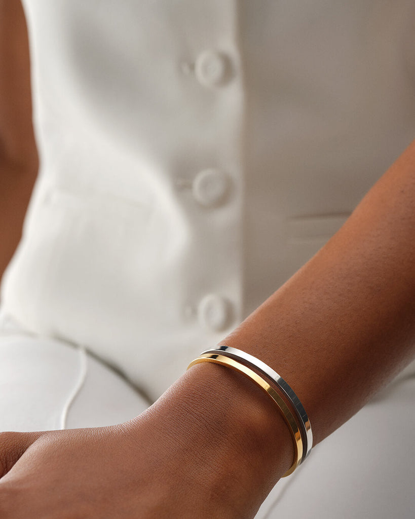 Dual Bangle Polished