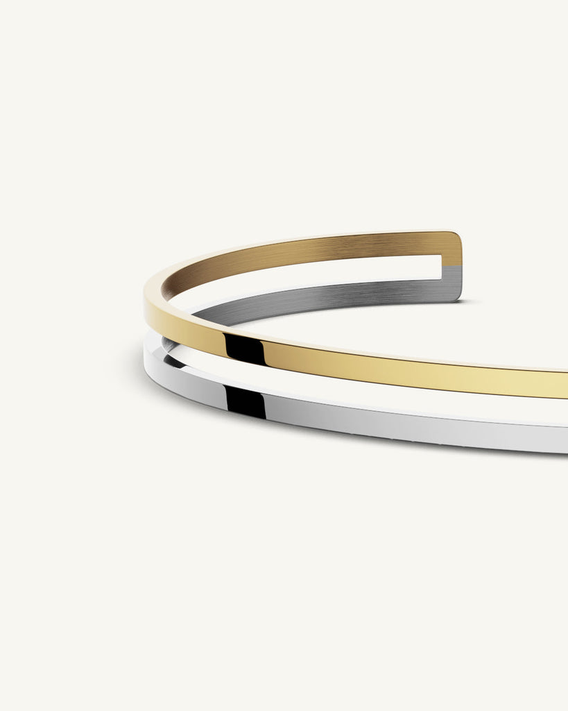Dual Bangle Polished