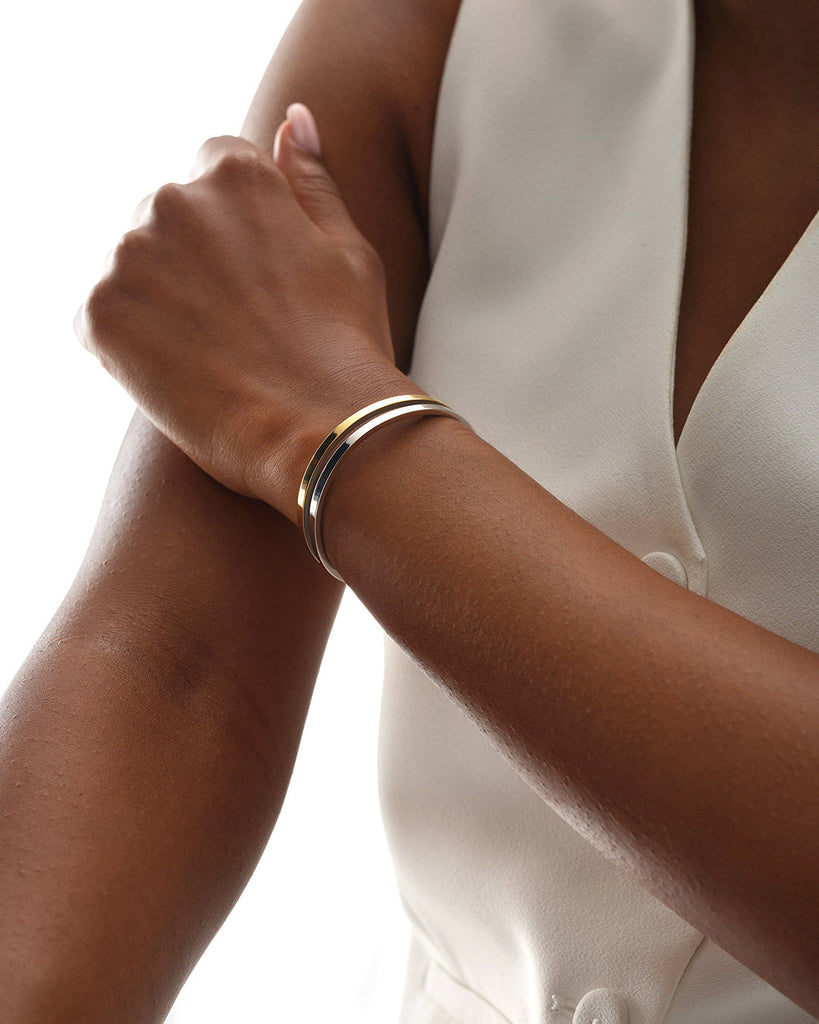Dual Bangle Polished