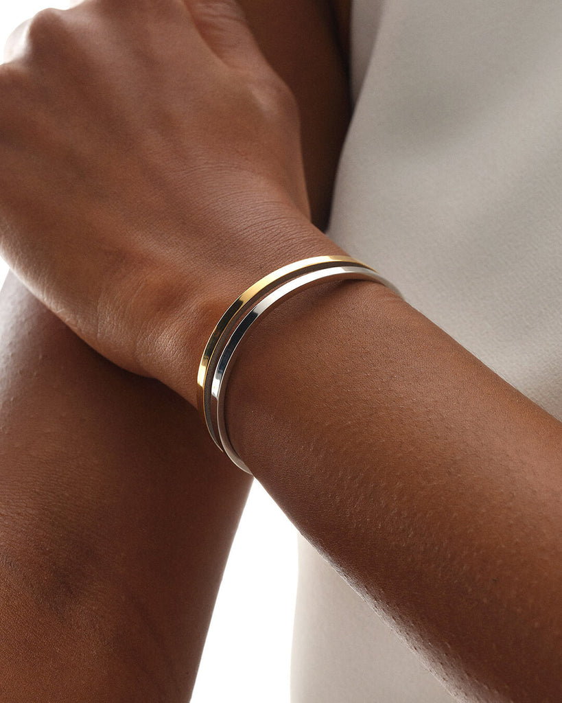 Dual Bangle Polished