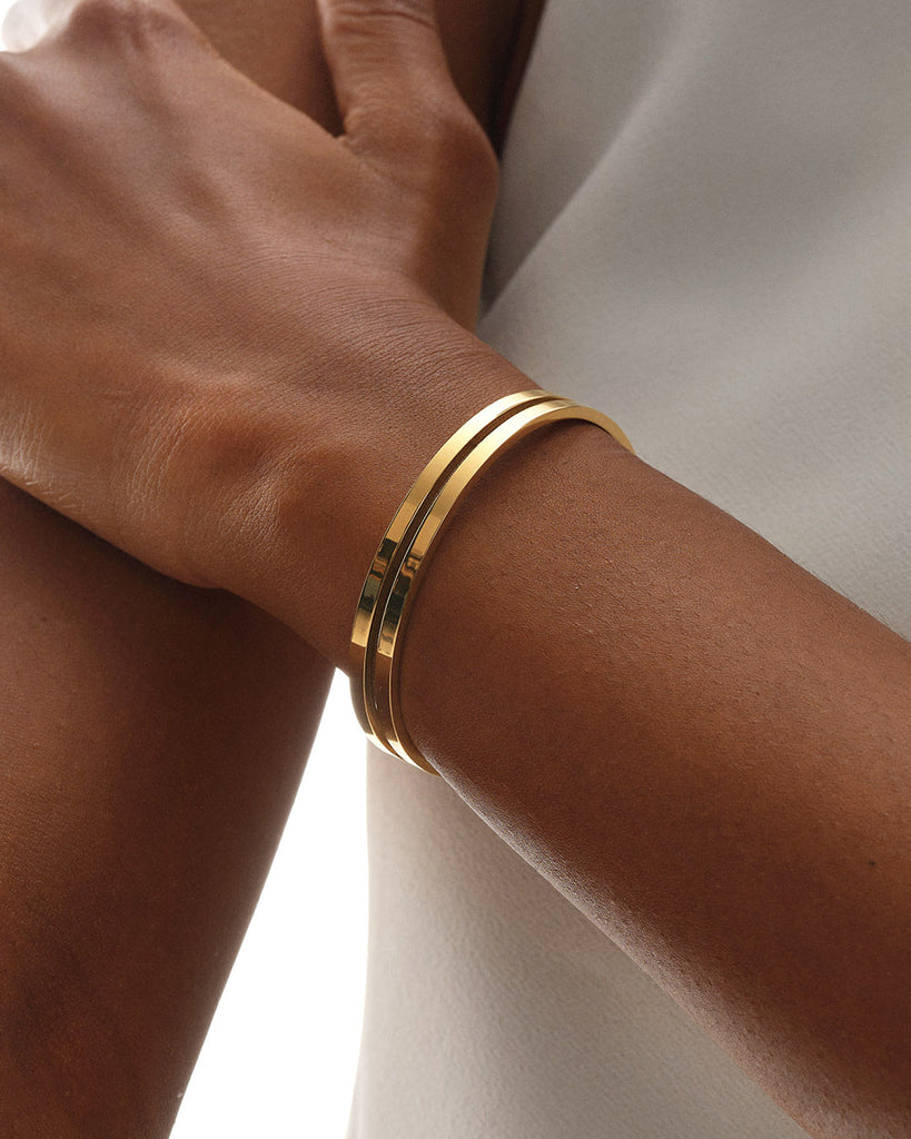 Dual Bangle Polished
