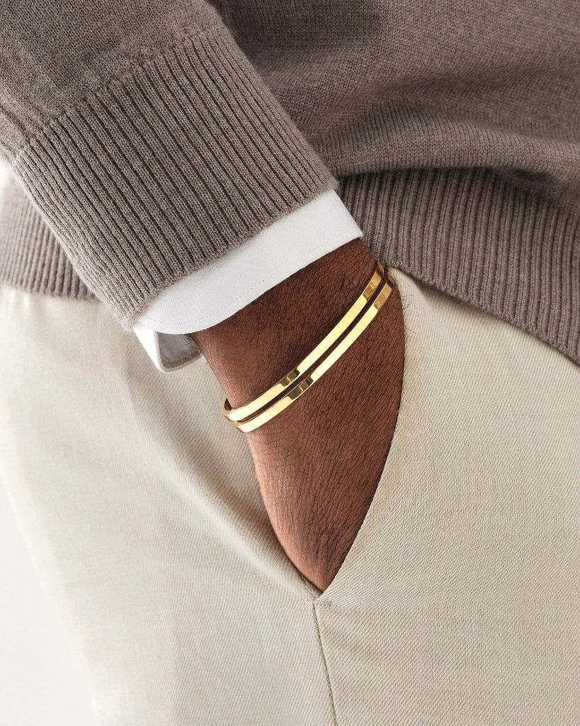 Dual Bangle Polished