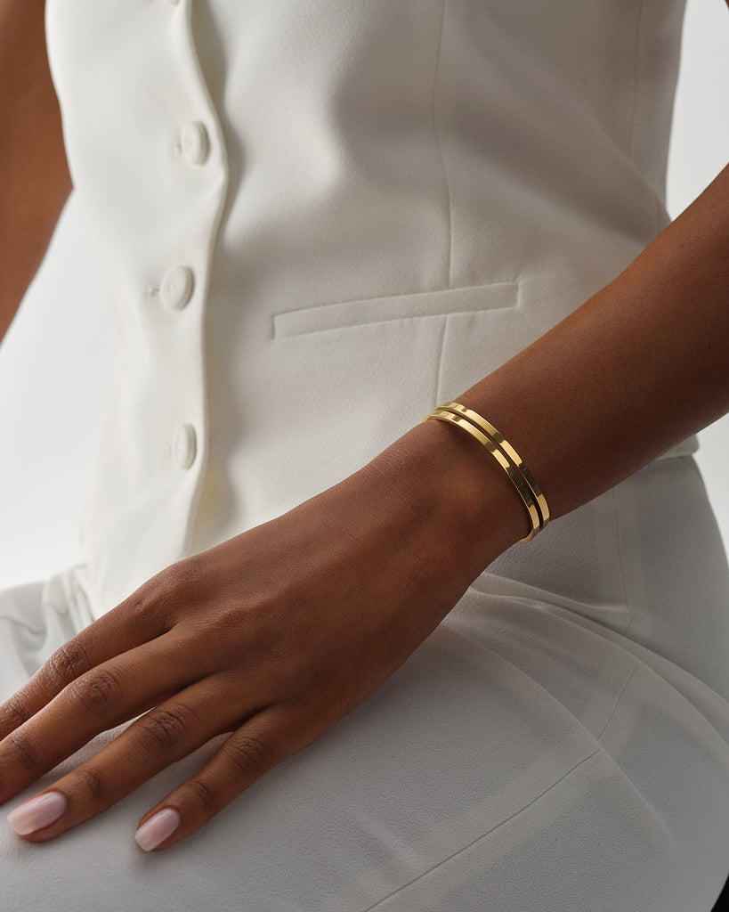 Dual Bangle Polished