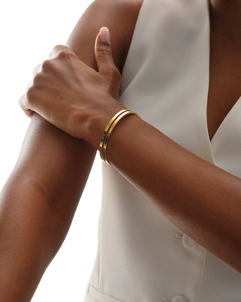 Dual Bangle Polished
