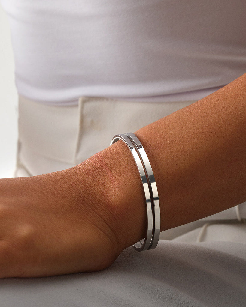 Dual Bangle Polished