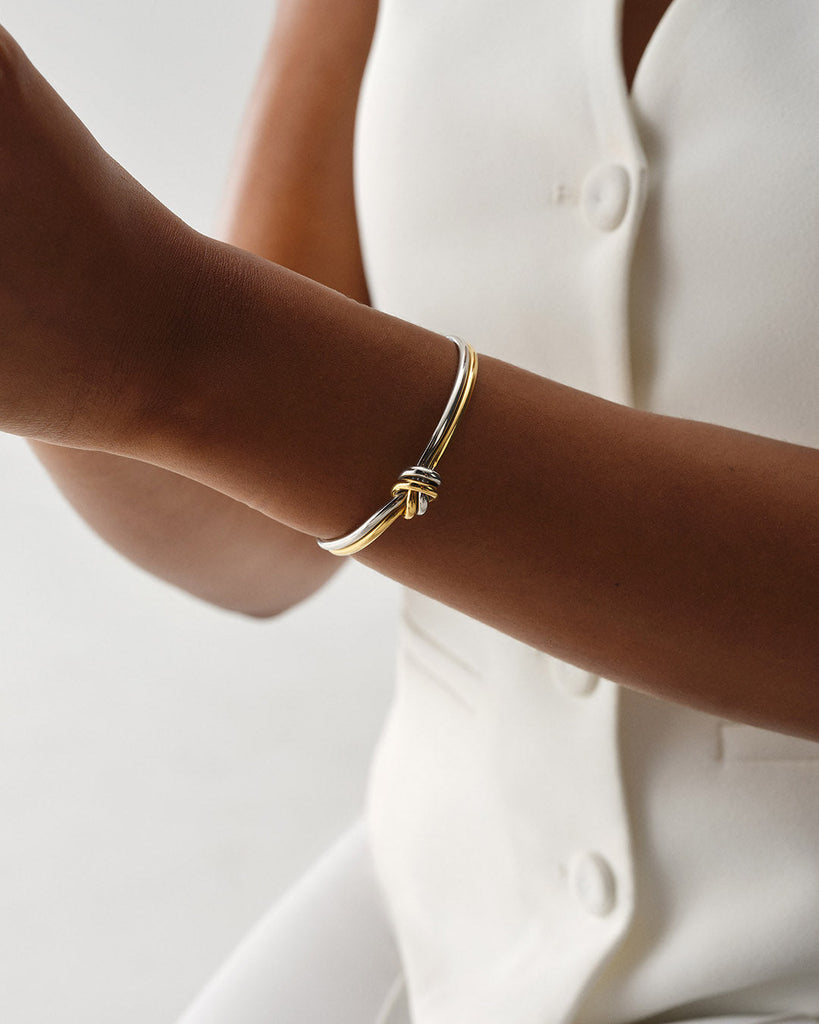 Dual Knot Silver / Gold Set