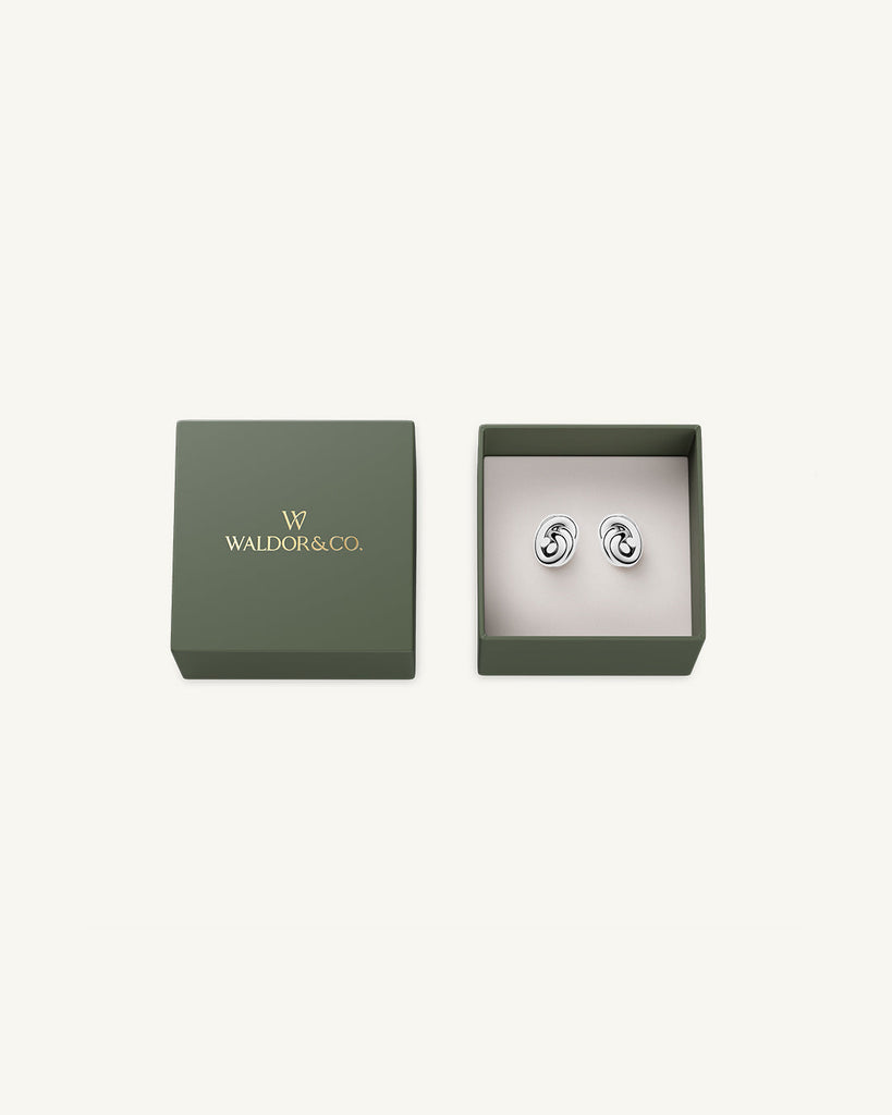 Dual Knot Earrings Polished