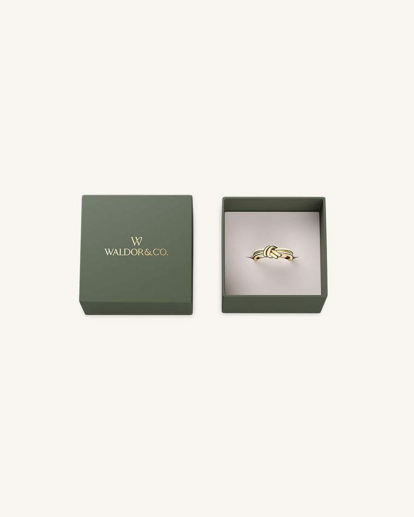 Dual Knot Ring Polished