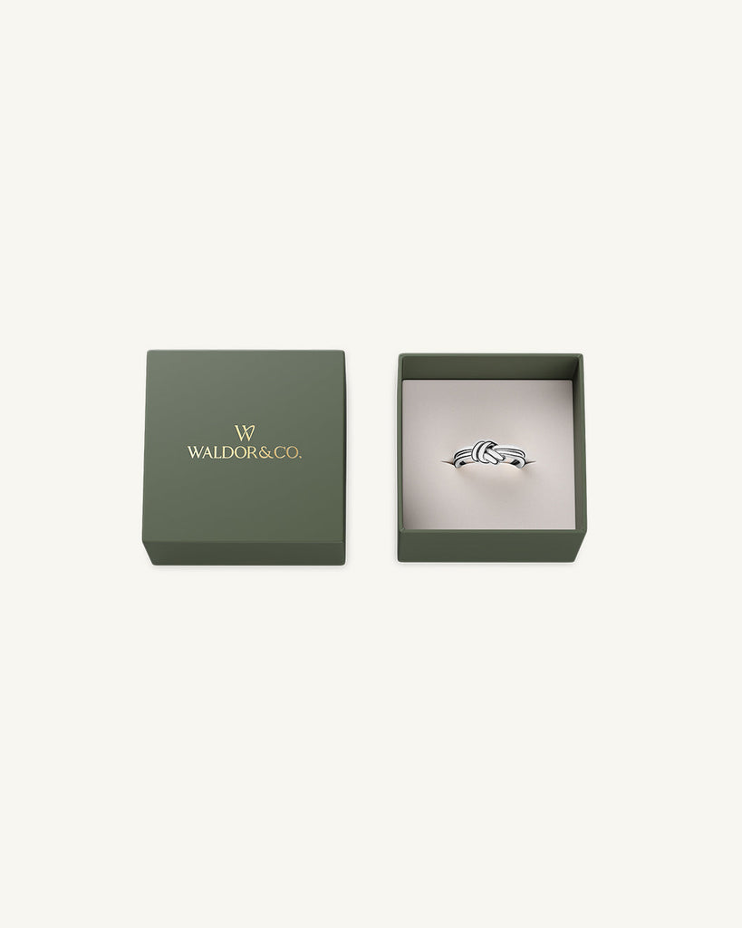 Dual Knot Ring Polished