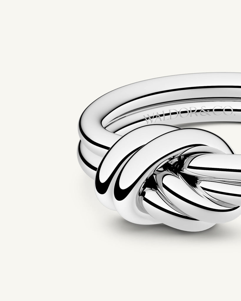 Dual Knot Ring Polished