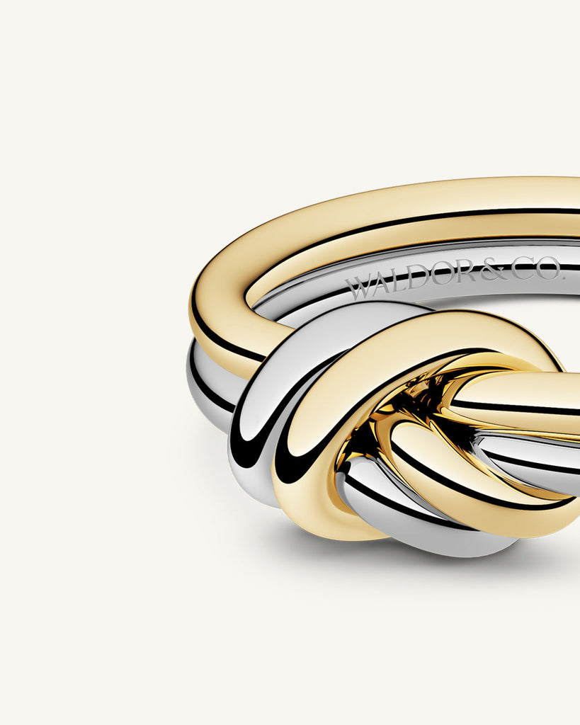 Dual Knot Ring Polished