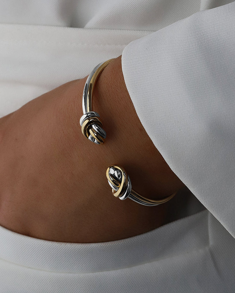Dual Knot Silver / Gold Set