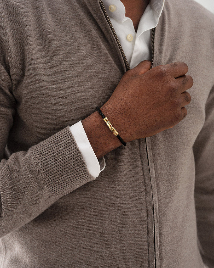 Grid Leather Bracelet
