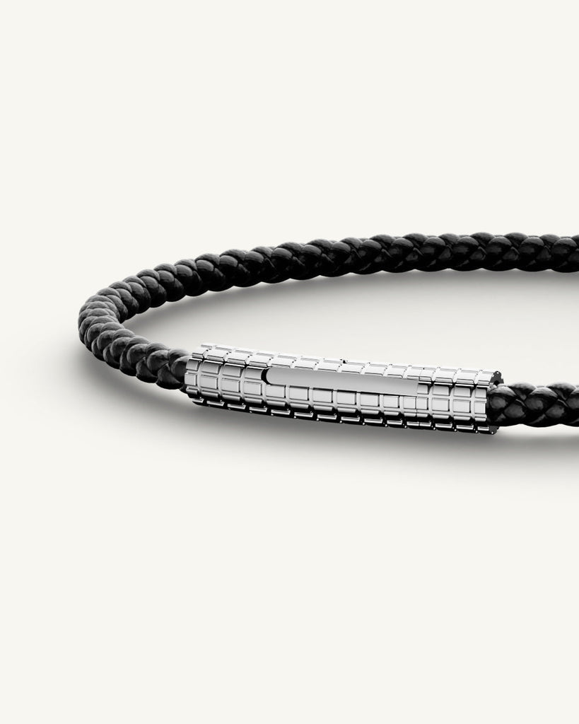 Grid Leather Bracelet