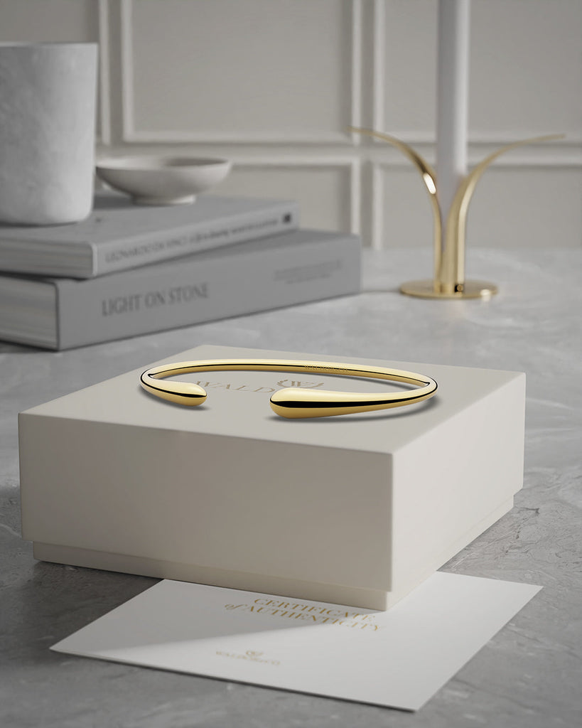 Tear Drop Bangle Polished