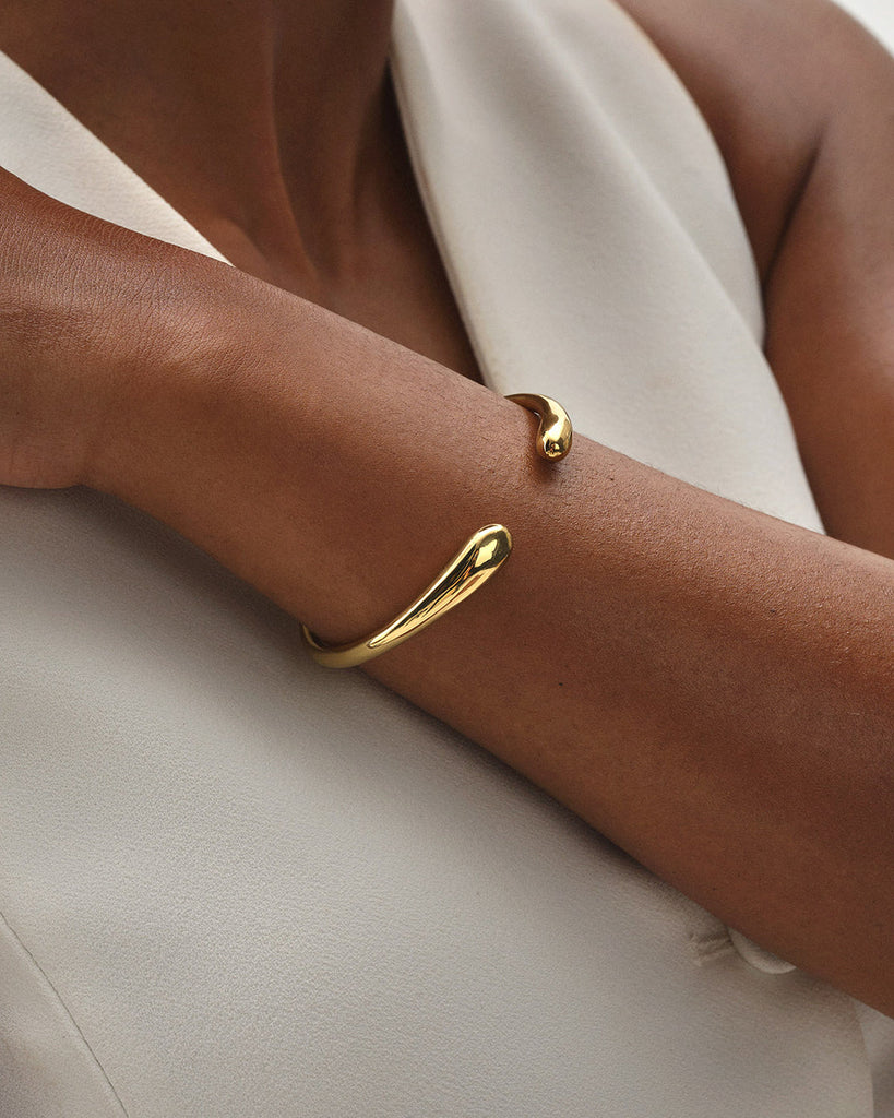 Tear Drop Bangle Polished